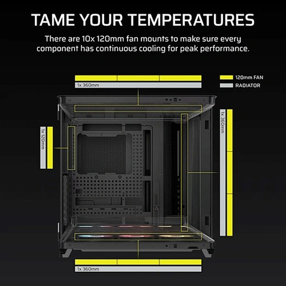 Corsair Chassis Air 5400 RS-R ARGB TG Mid-Tower - White