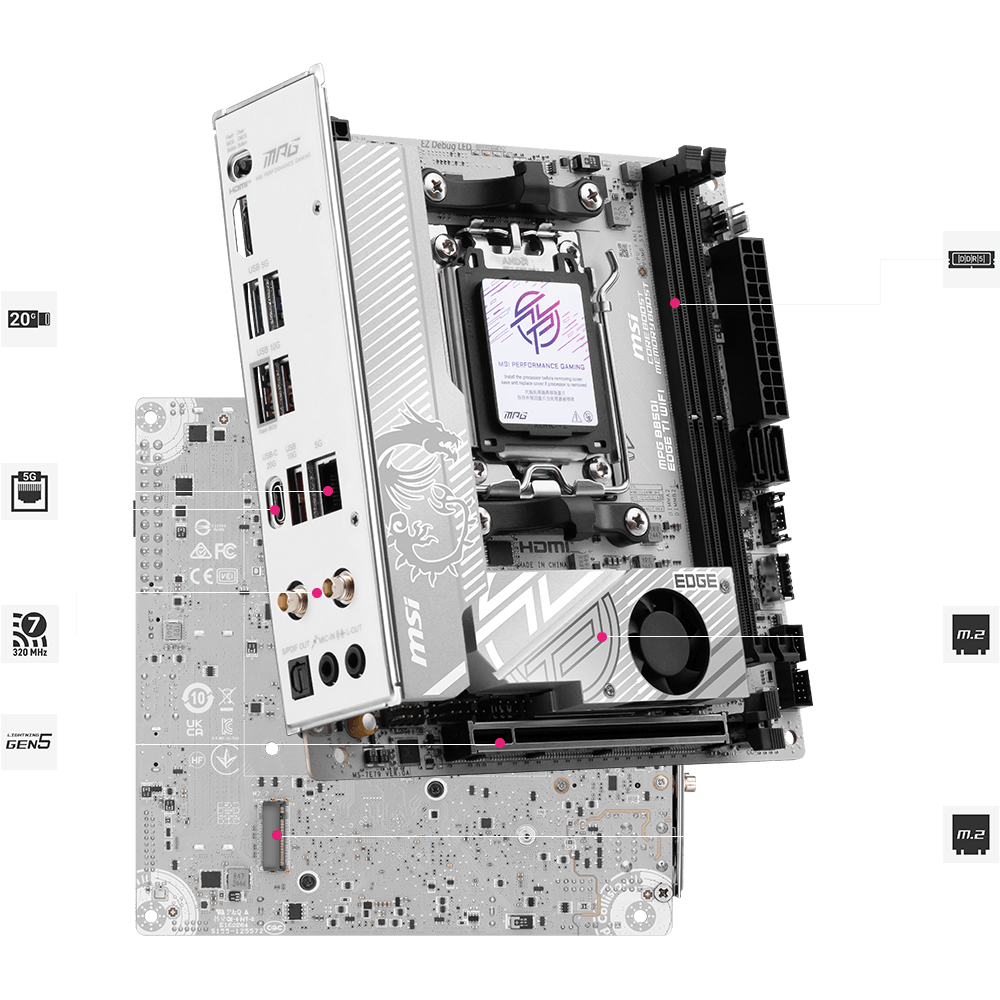 MSI MPG B850I EDGE TI WIFI Motherboard