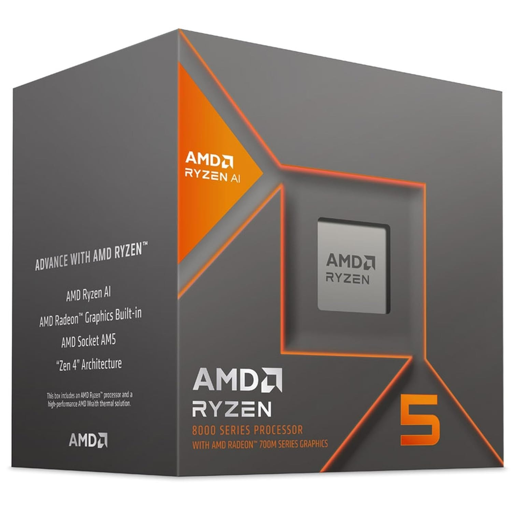 AMD Ryzen 5 8600G – 6 Core / 12 Thread AM5 Desktop Processor with Radeon 760M Graphics