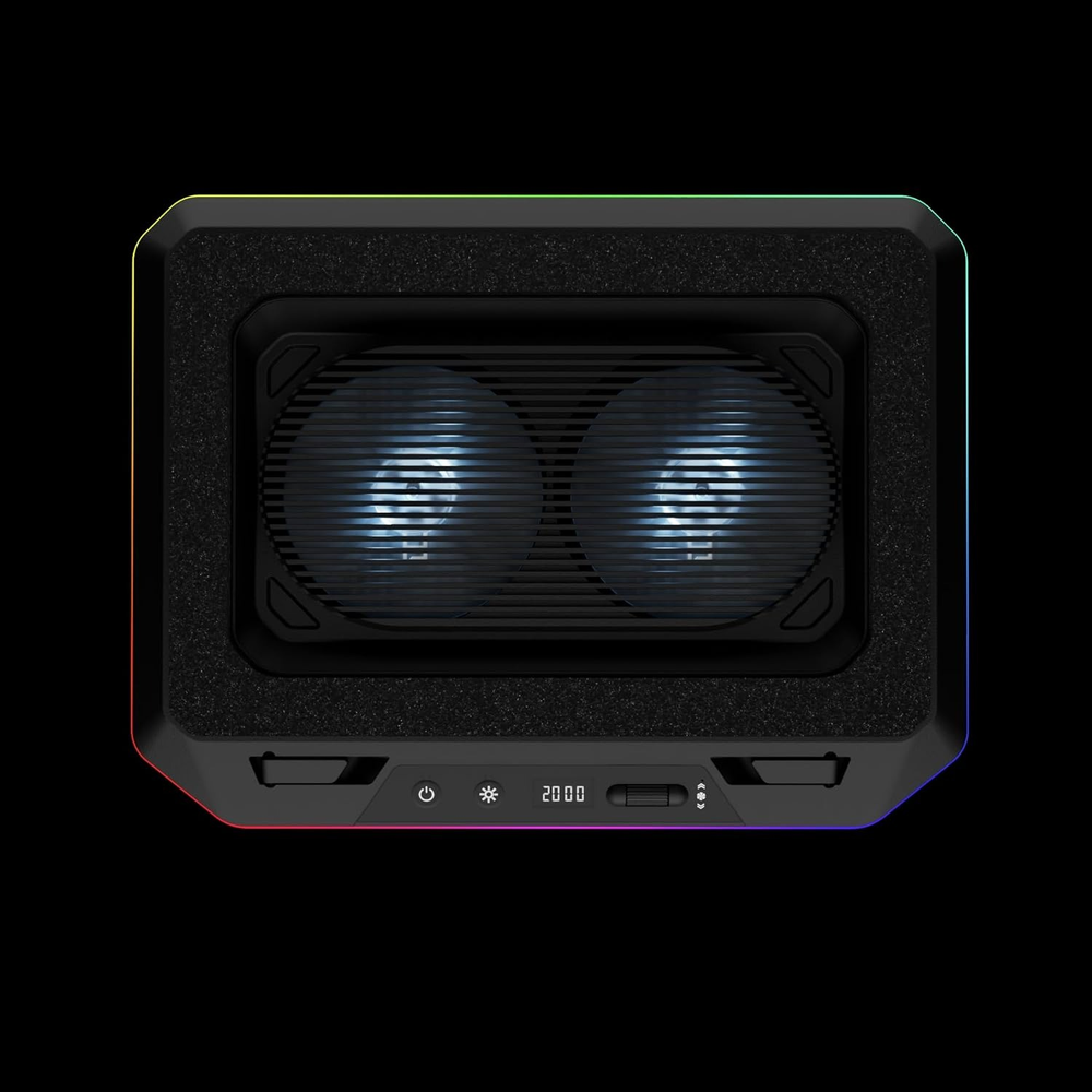GAMDIAS Aether P1 Dual-Fan RGB Laptop Cooling Pad (up to 19")