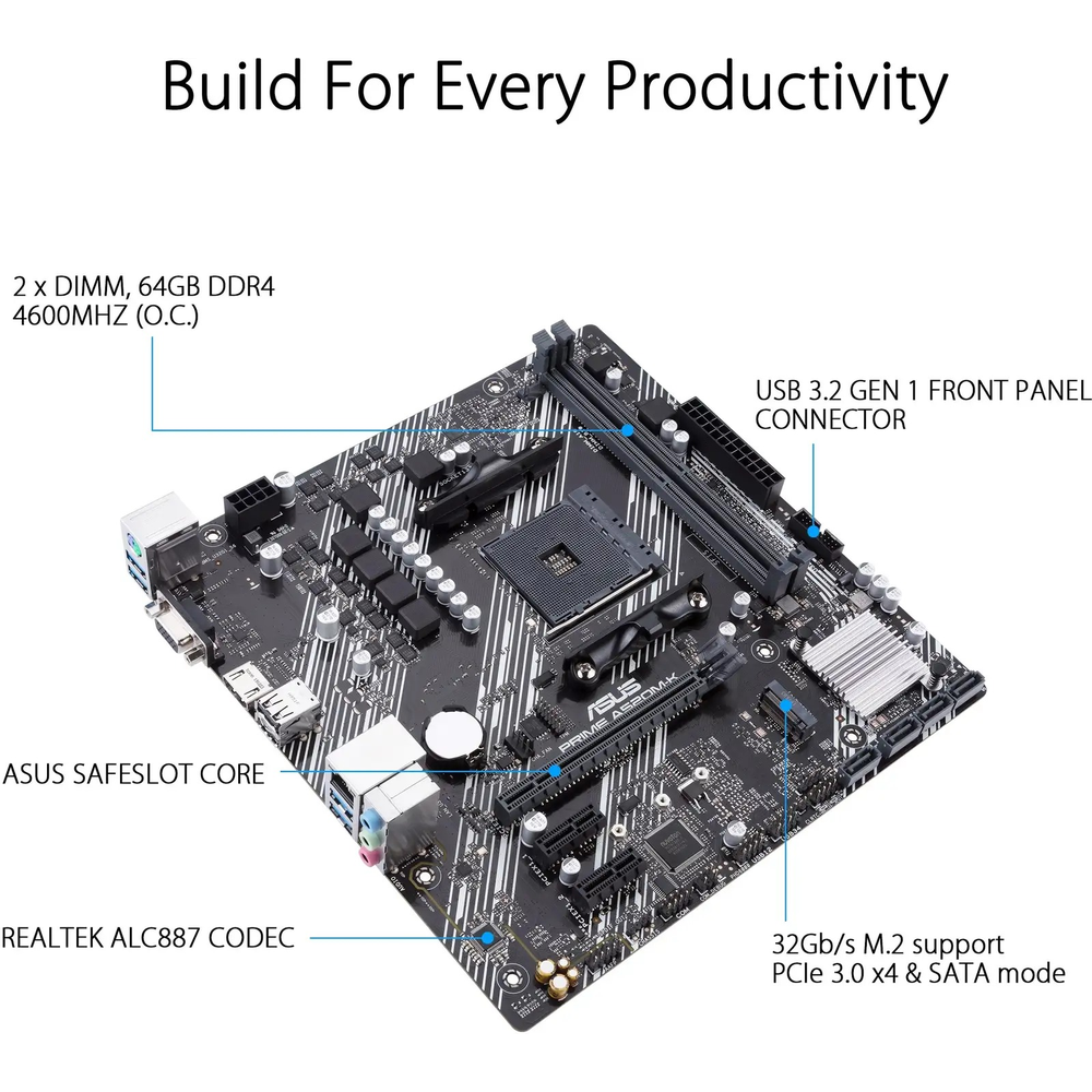 ASUS PRIME A520M-K mATX Motherboard