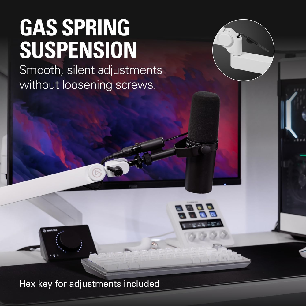 Elgato Wave Mic Arm Pro White Edition