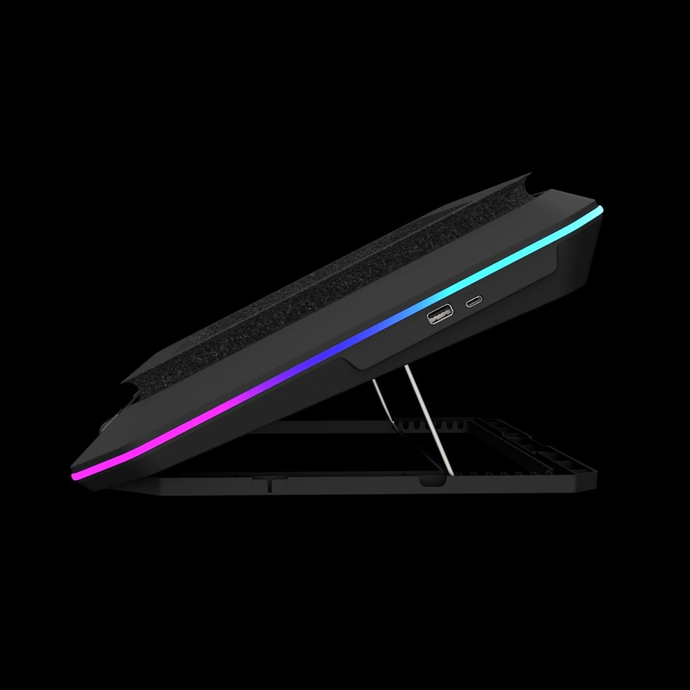 GAMDIAS Aether P1 Dual-Fan RGB Laptop Cooling Pad (up to 19")