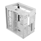 GAMDIAS NESO P1 W E-ATX Full-Tower PC Case (White, Dual-Chamber, Trapezoid, Panoramic Glass)