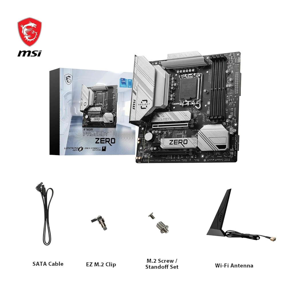 MSI B760M PROJECT ZERO Motherboard