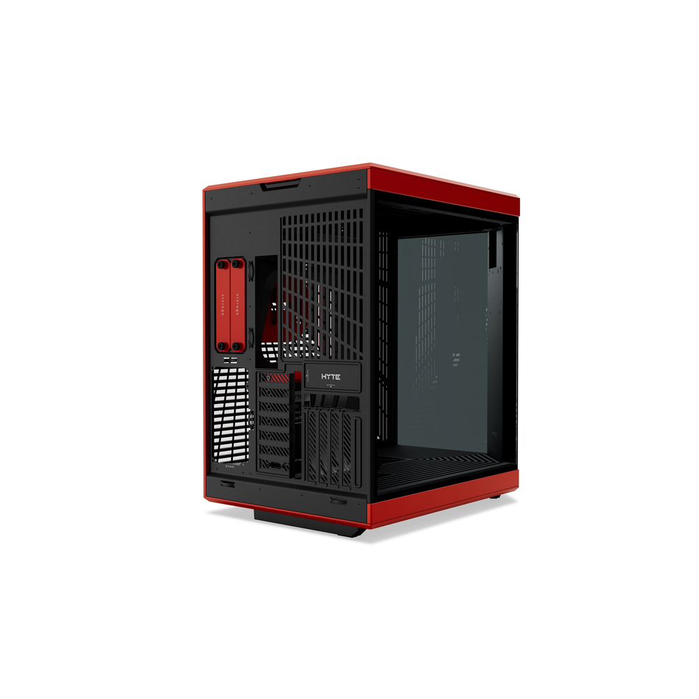 HYTE Y70 Touch Infinite 14.9" Dual-Chamber E-ATX Mid-Tower Case (Black Cherry)