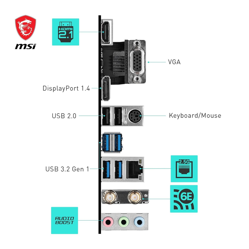 MSI B760M GAMING WIFI Motherboard (DDR5)