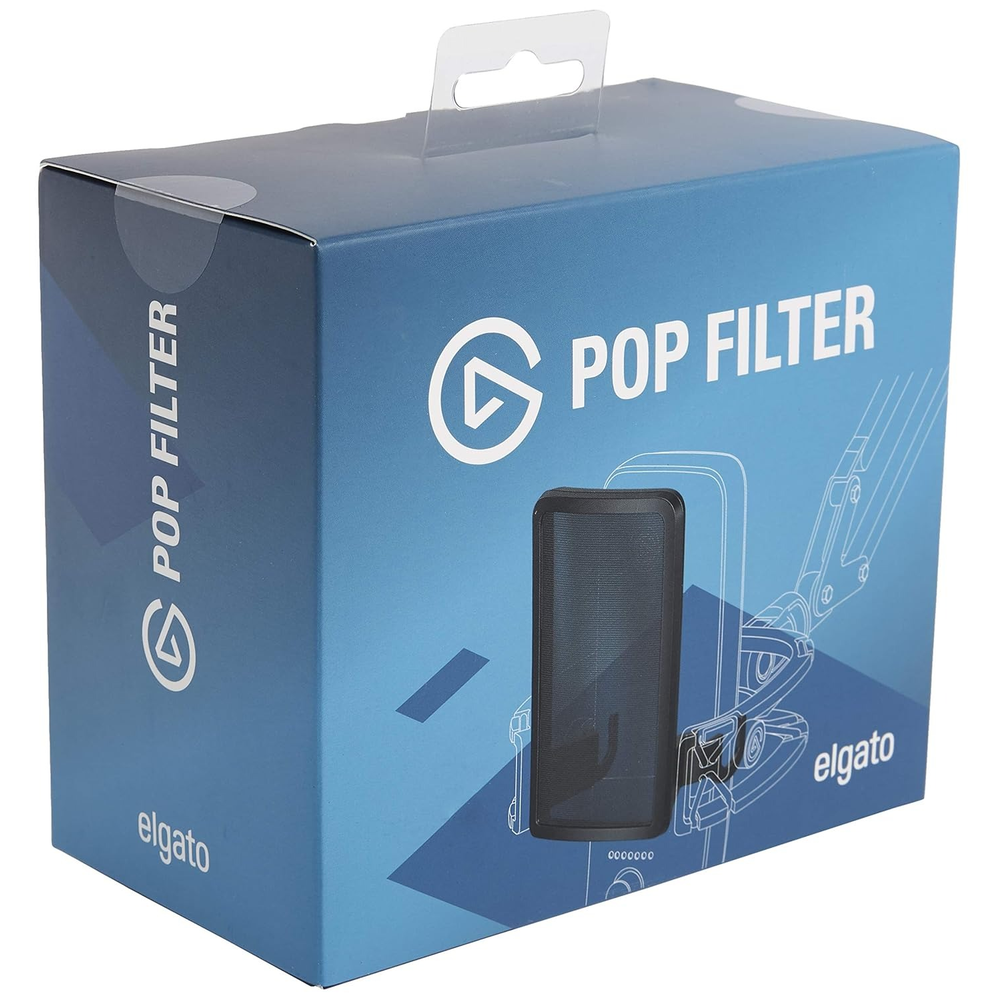Elgato Wave Pop Filter - Dual-Layer Steel Mesh Anti-Plosive Shield for Wave:1 and Wave:3 Microphones