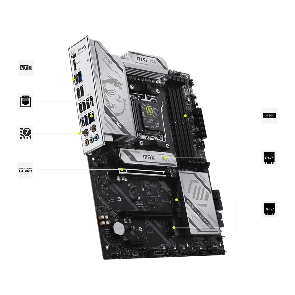 MSI MAG X870E GAMING MAX WIFI Motherboard
