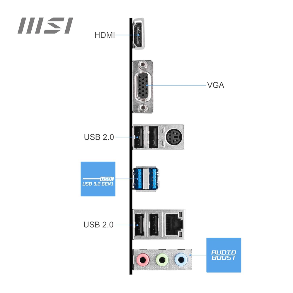 MSI PRO H610M-E DDR4 Motherboard