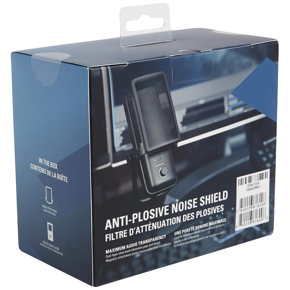 Elgato Wave Pop Filter - Dual-Layer Steel Mesh Anti-Plosive Shield for Wave:1 and Wave:3 Microphones