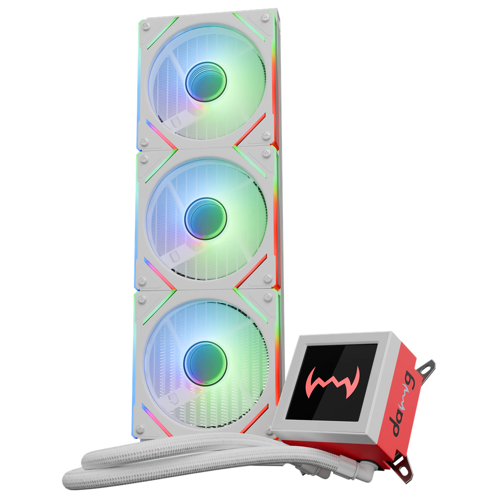 Dawg L360 ARGB 360mm CPU Liquid AIO Cooler White