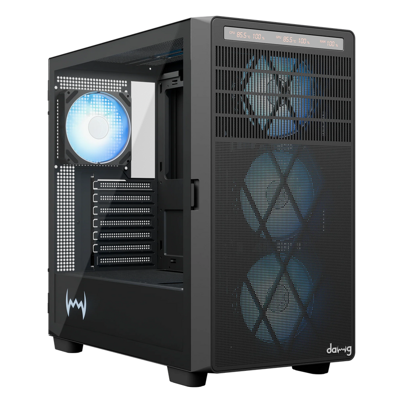 Dawg Y 804 Mid Tower Chassis Black