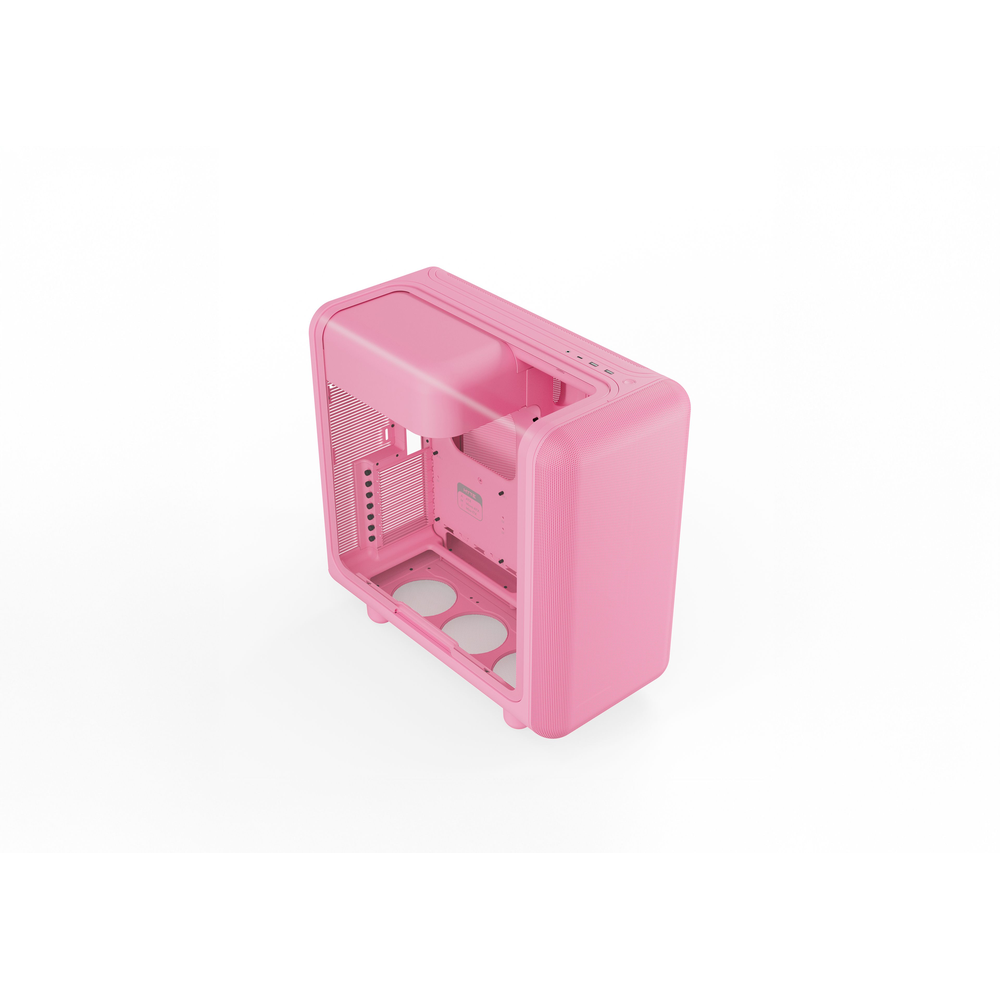 HYTE X50 ATX Mid-Tower Case with Acoustic Glass (Strawberry Milk)