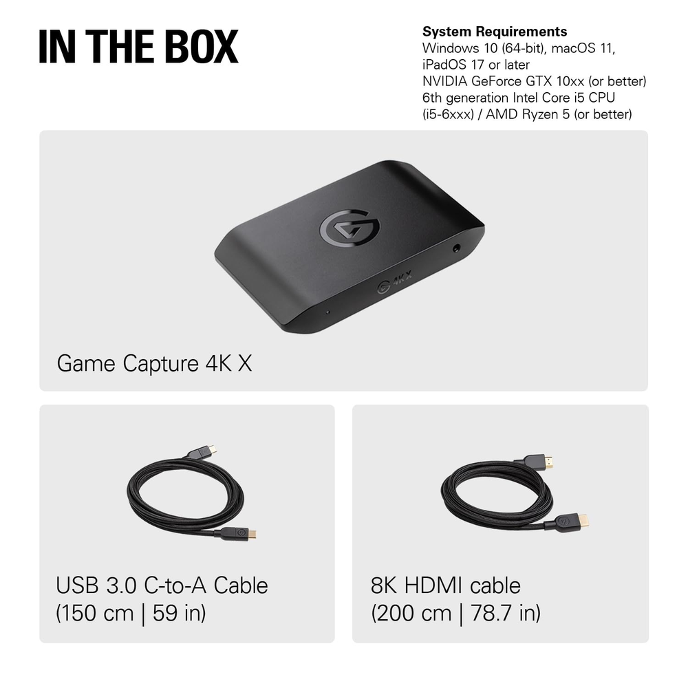 Corsair Elgato Game Capture 4K X External Capture Card