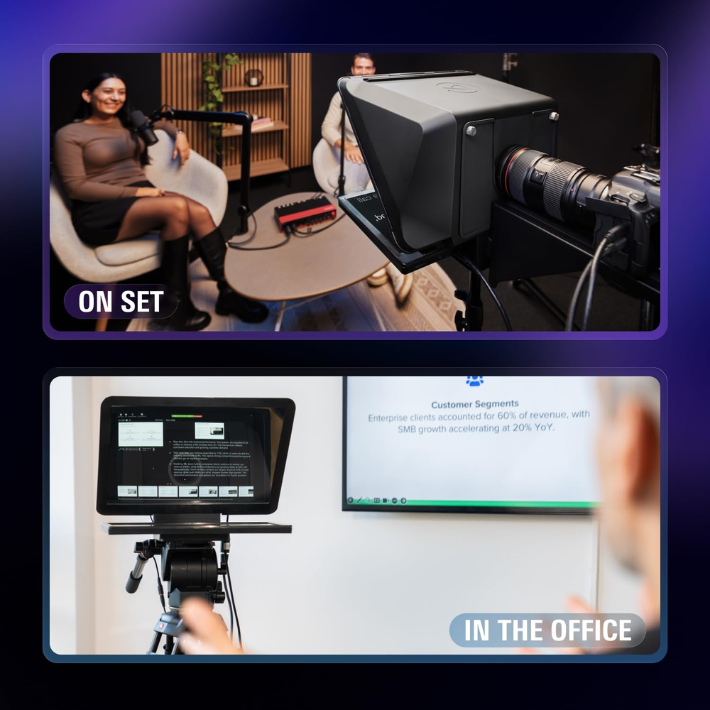 Elgato Prompter XL – Full-Sized Teleprompter with 15.6" Display