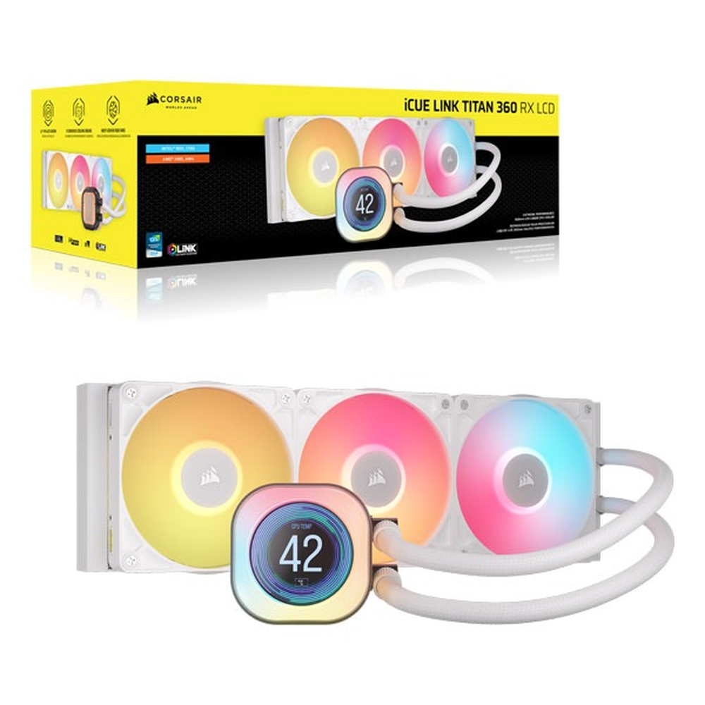 Titan Icue Link 360 RX LCD White