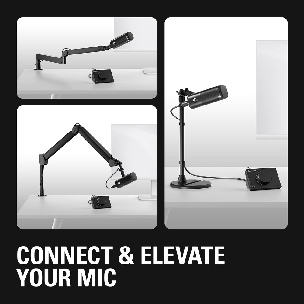 Elgato Wave DX - Dynamic XLR Microphone with Cardioid Pattern, Internal Pop Filter, and Hardened Steel Chassis