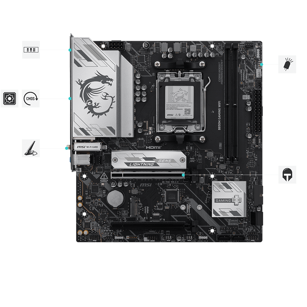 MSI B850M GAMING WIFI Motherboard