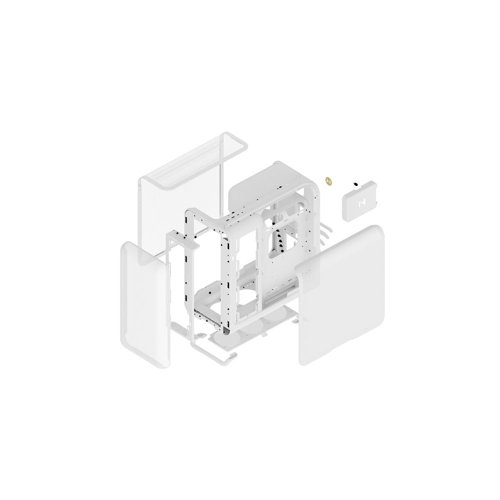 HYTE X50 Air ATX Mid-Tower Case (Snow White)