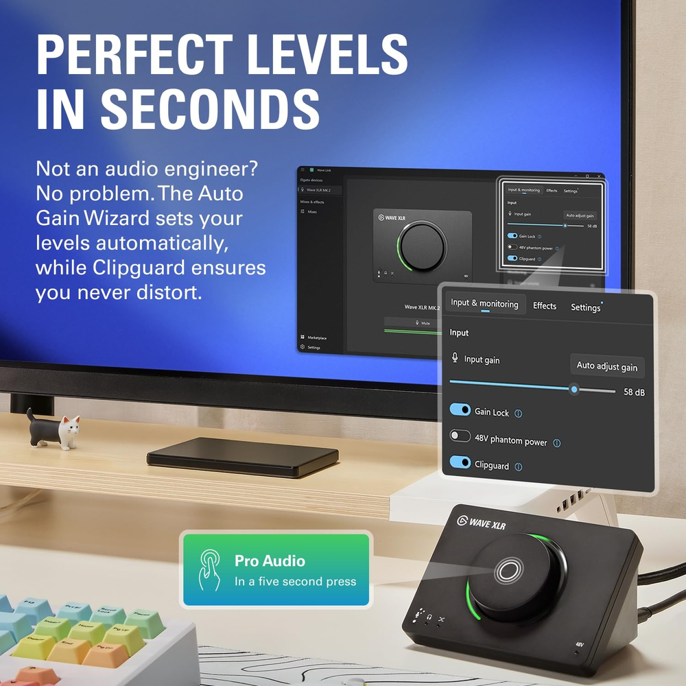 Corsair Elgato Wave XLR MK.2 USB-C Audio Interface for XLR Microphones