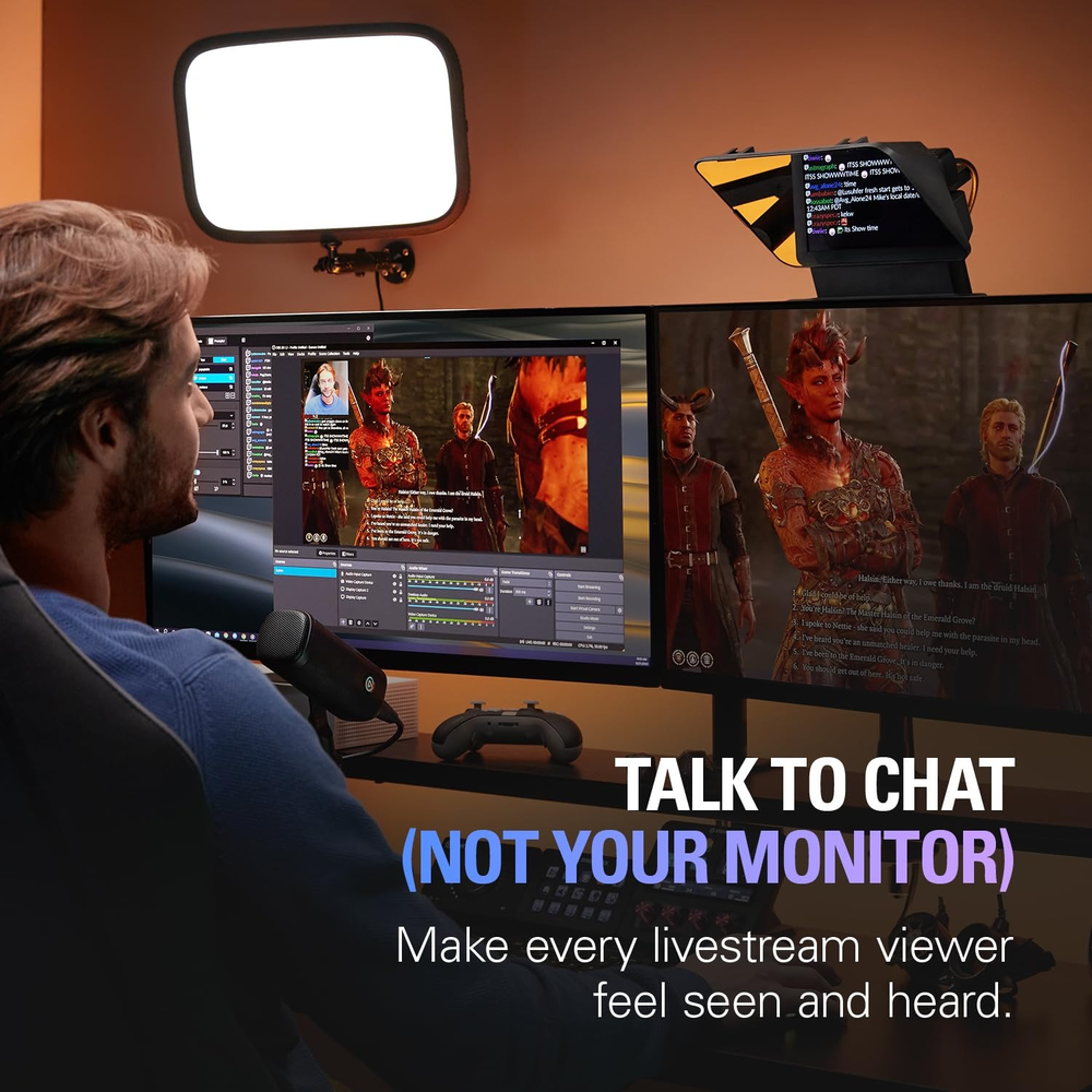 Corsair Elgato Prompter All-in-One Teleprompter with Built-in 9" Display