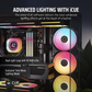 iCUE LINK LX120-R RGB 120mm PWM Reverse Fans Starter Kit