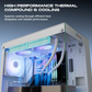 Dawg L240 ARGB 240mm CPU Liquid AIO Cooler White