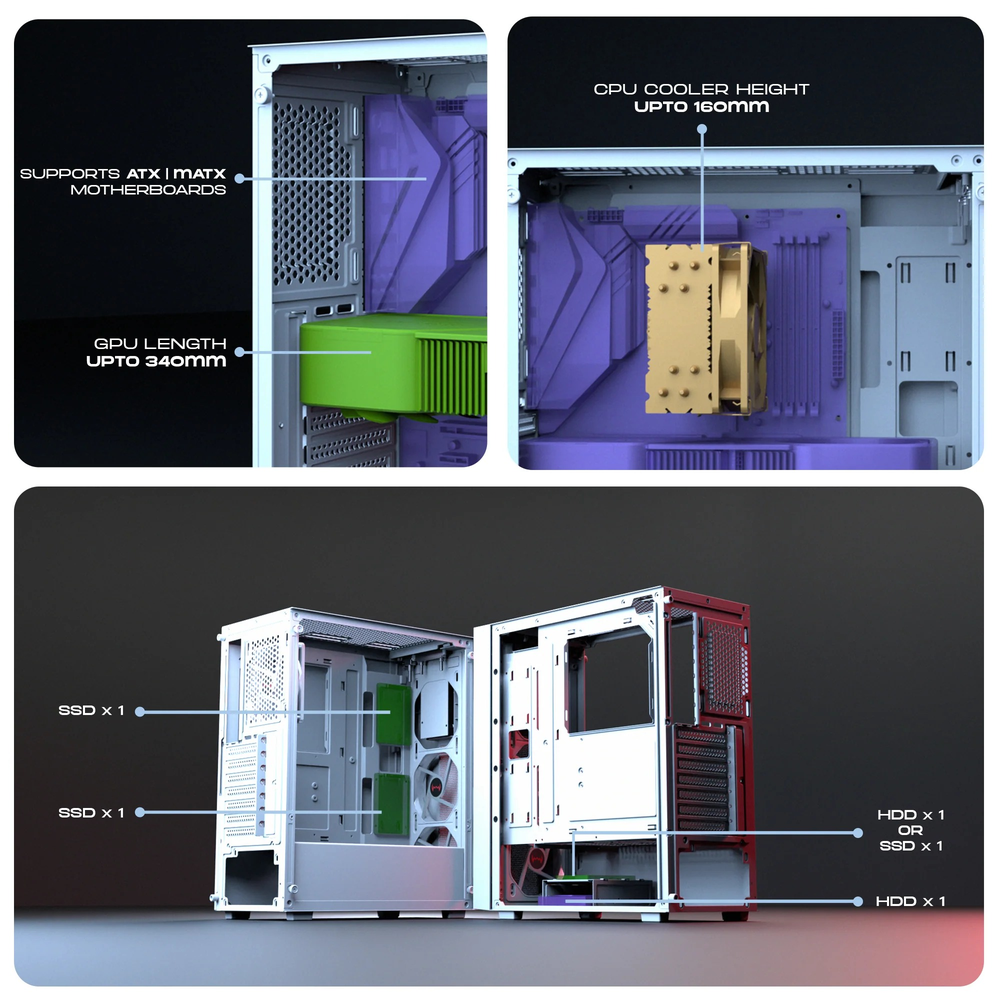 Dawg V 350 Mid Tower Chassis
