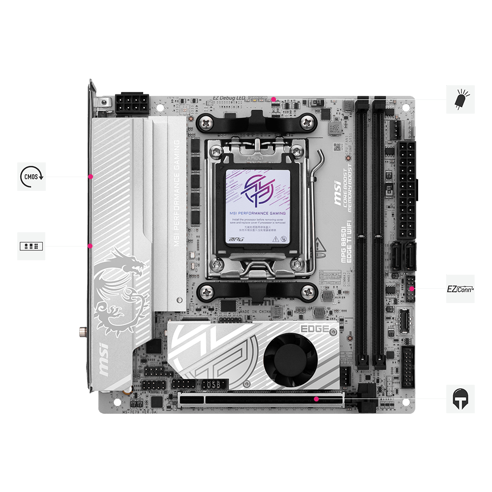 MSI MPG B850I EDGE TI WIFI Motherboard