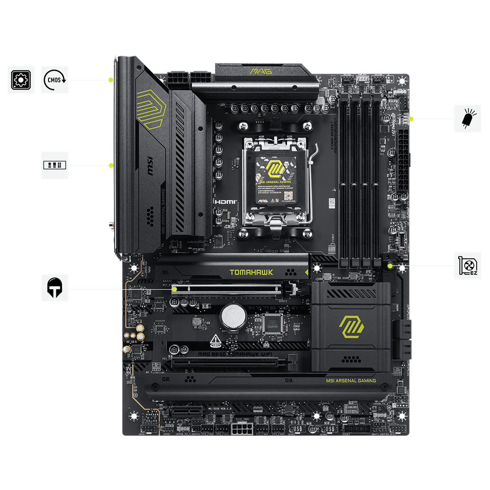 MSI MAG B850 TOMAHAWK WIFI Motherboard