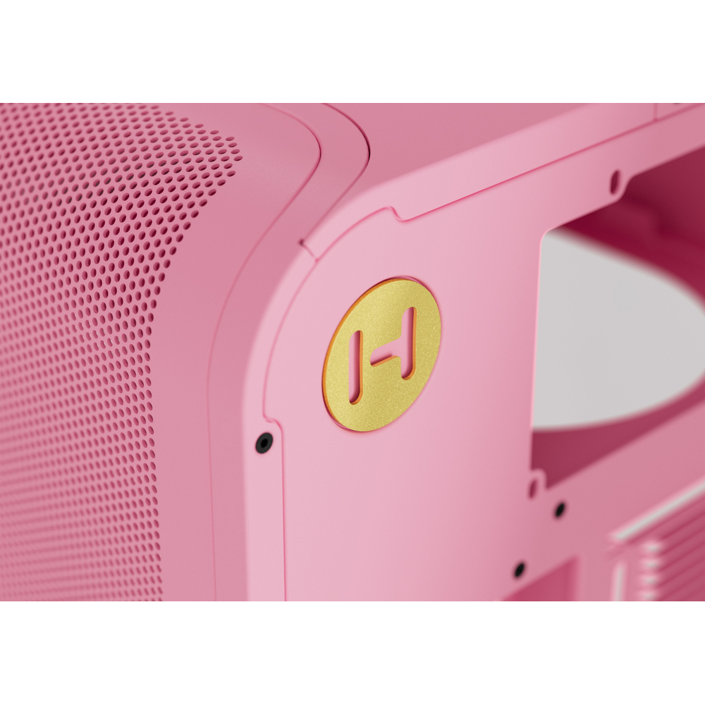 HYTE X50 ATX Mid-Tower Case with Acoustic Glass (Strawberry Milk)