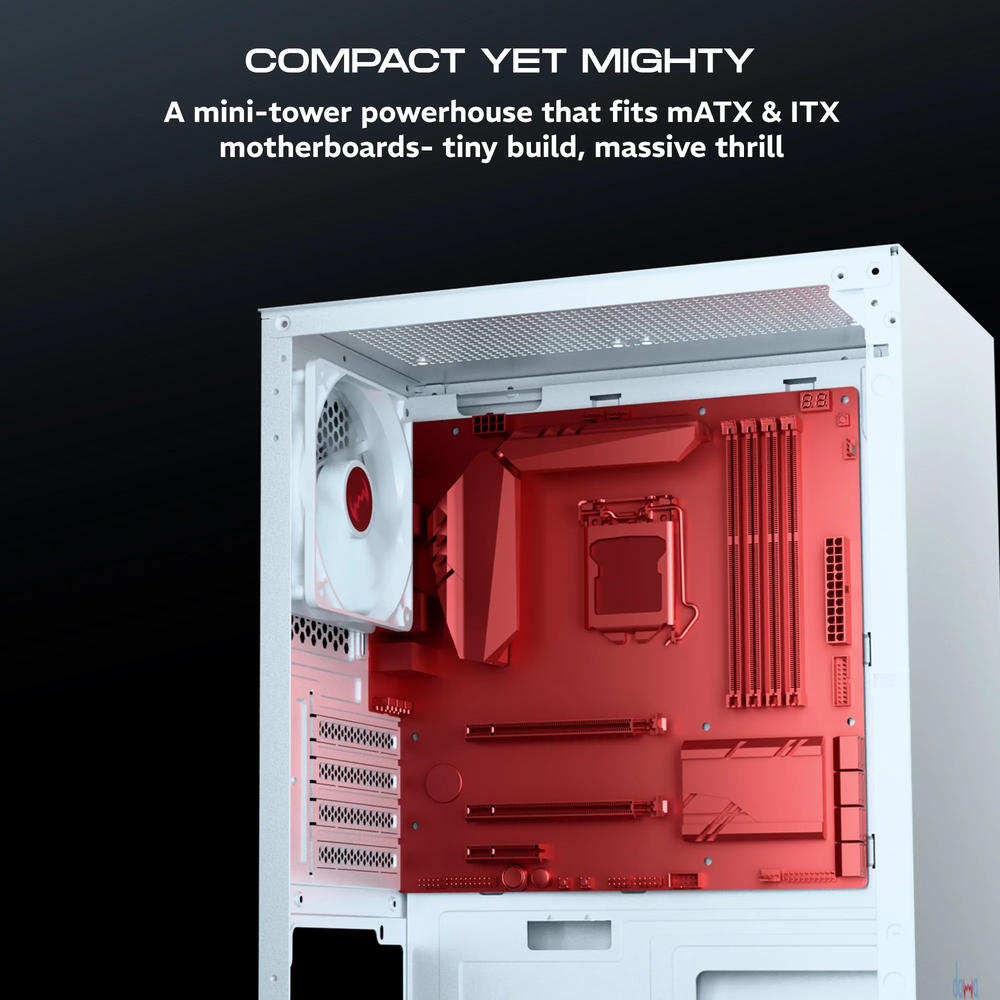 Dawg V 110 Mini Tower Chassis White