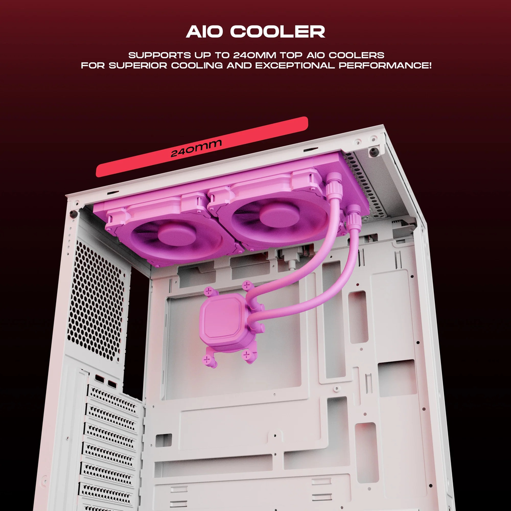 Dawg X 440 Mid Tower Chassis White