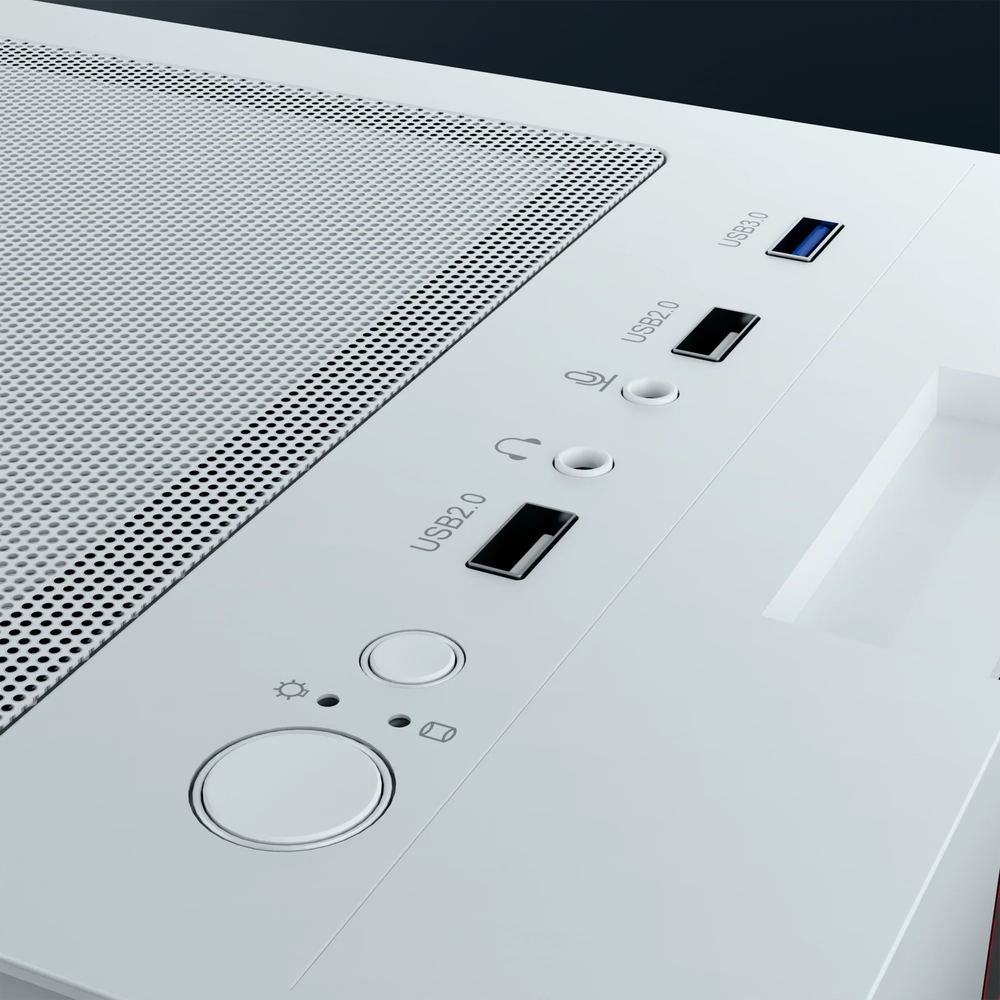 Dawg V 350 Mid Tower Chassis White