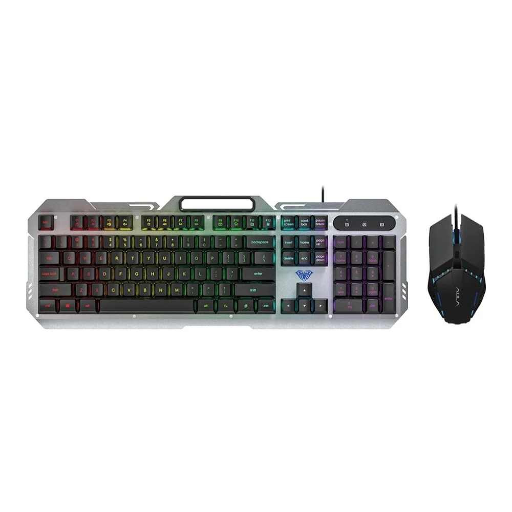AULA F2023 Full‑Size RGB Wired Gaming Keyboard & Mouse Combo | Black (F2023Combo)