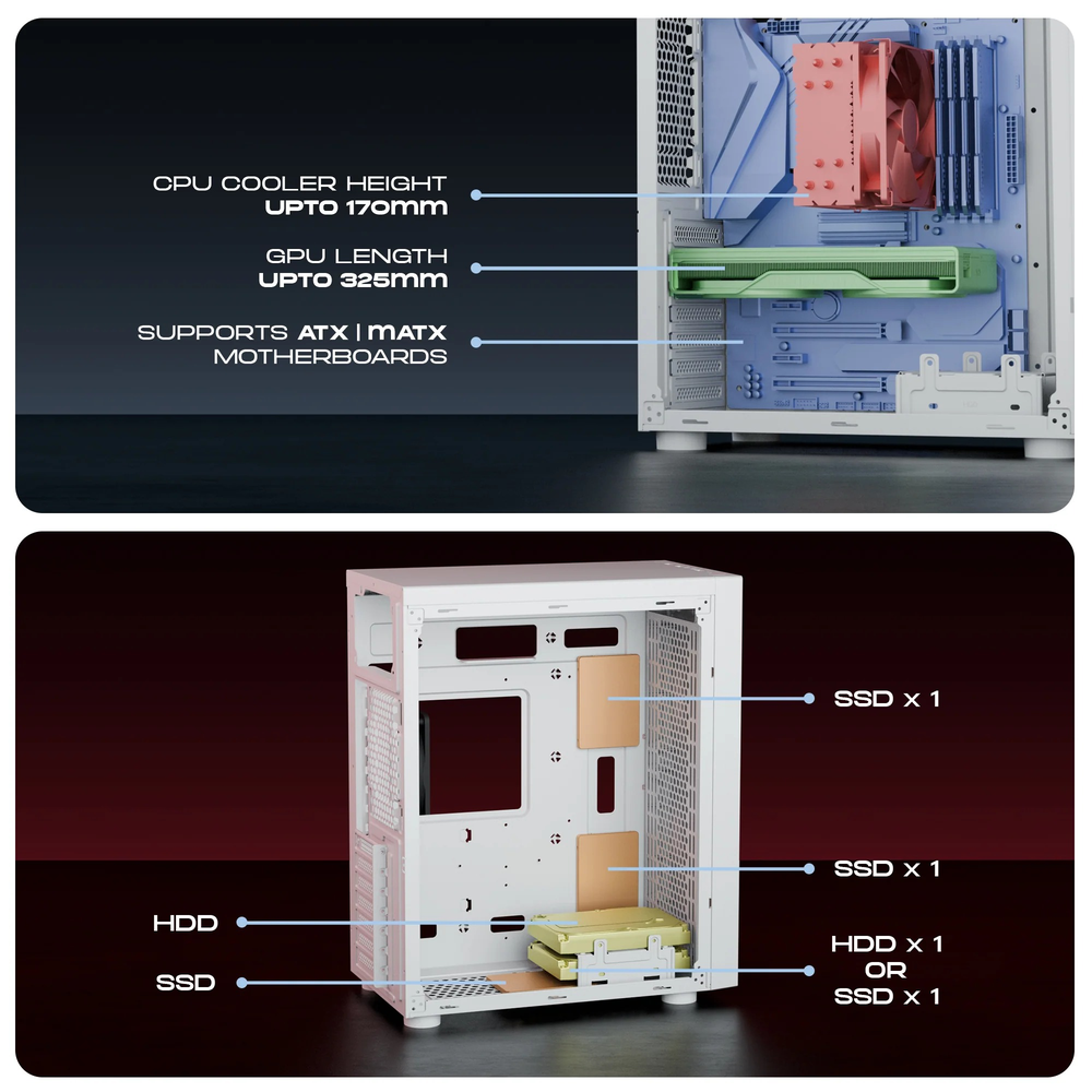 Dawg V 211 Mid Tower Chassis Black