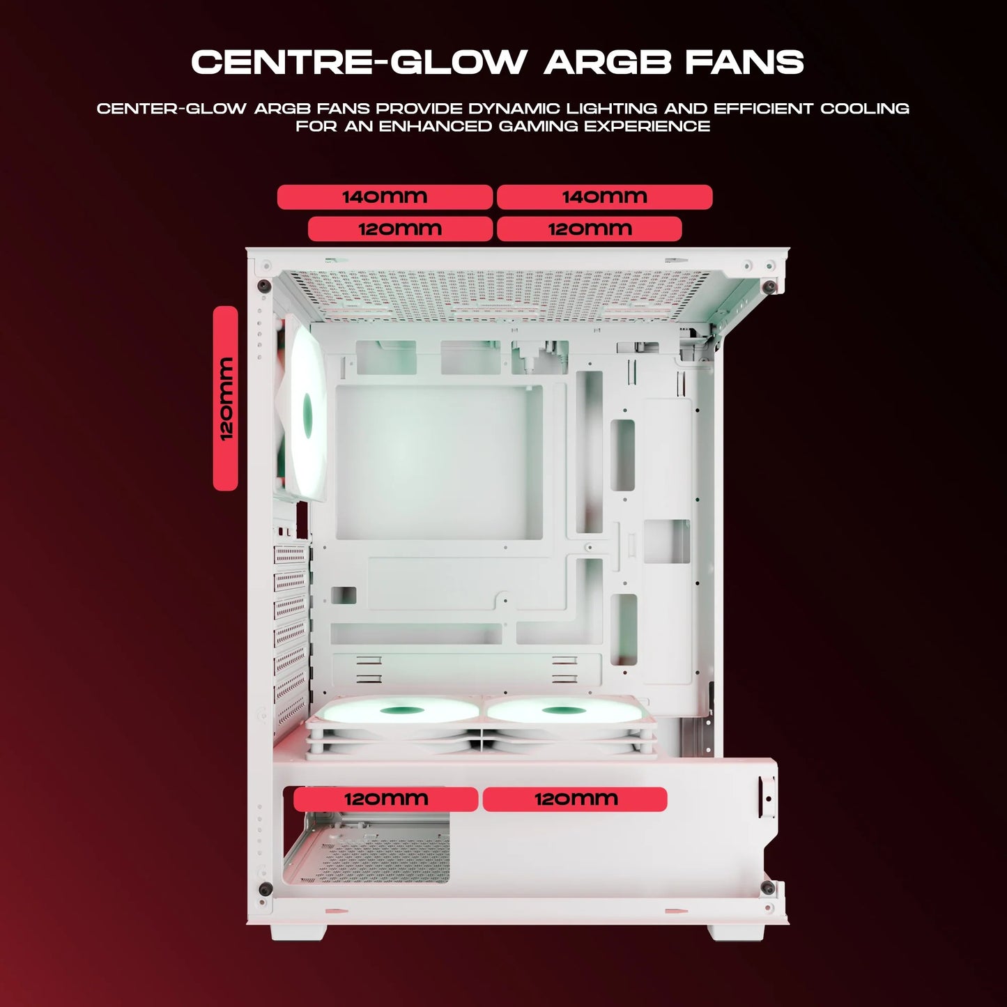 Dawg X 430 Mid Tower Chassis White