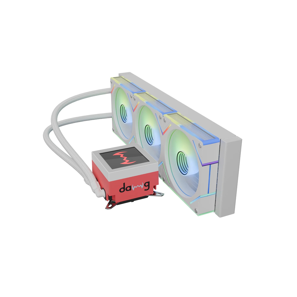 Dawg L360 ARGB 360mm CPU Liquid AIO Cooler White