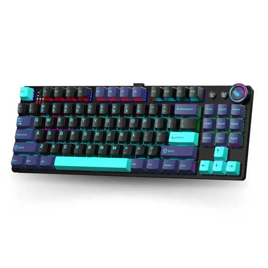 AULA M75 Tri-Mode TKL Wireless Mechanical Gaming Keyboard | Black Blue Green (M75GB)