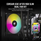 Corsair Fan iCUE AF120 RGB SLIM 120mm  — Black Twin Pack