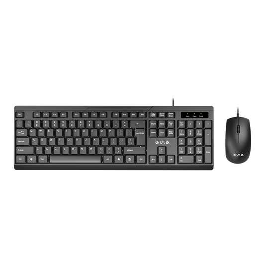 AULA AC101 Wired Keyboard & Mouse Combo | Black (AC101B)
