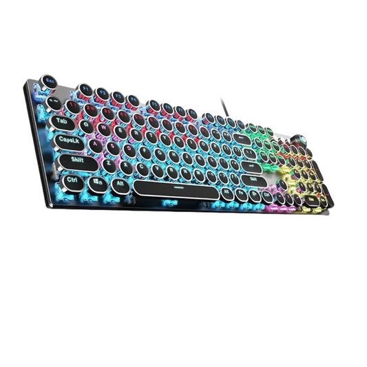 AULA F2088 Typewriter Style Wired Mechanical Gaming Keyboard | Black, Brown Switches, Without Handrest (F2088WHB)