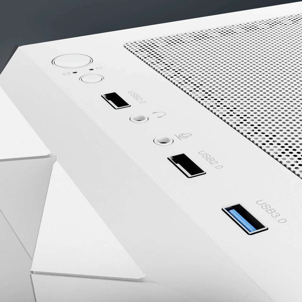 Dawg V 240 Mid Tower Chassis White