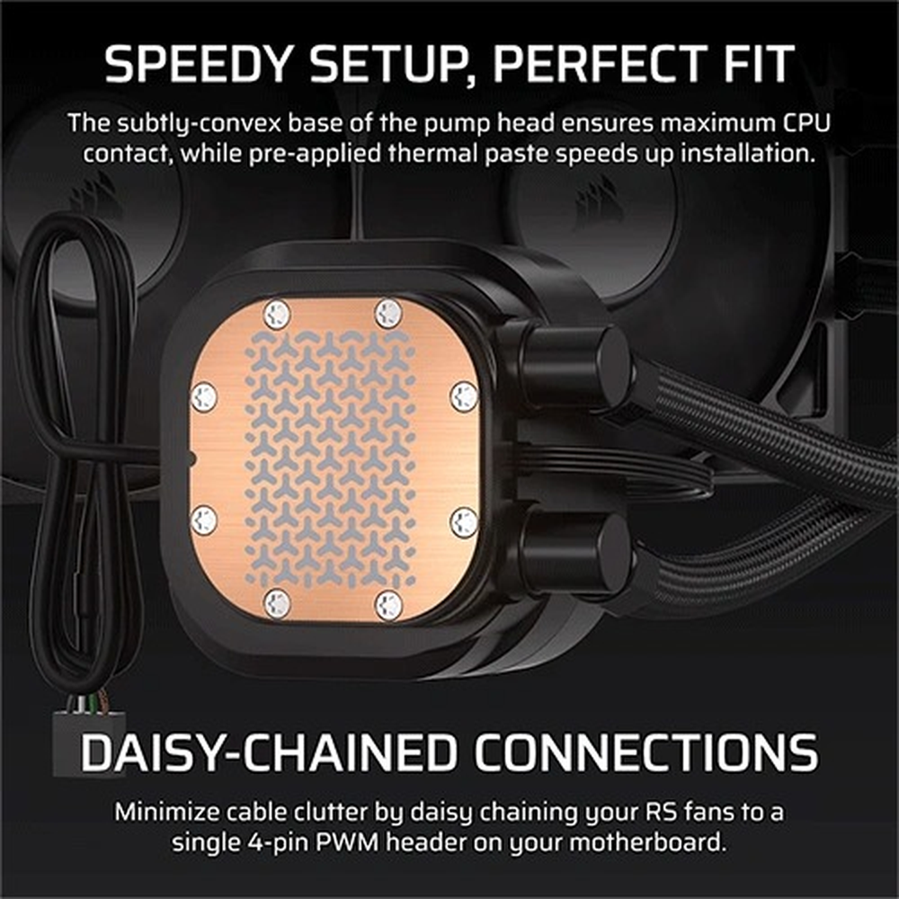 CORSAIR NAUTILUS 240 LCD, 240mm Radiator, Liquid CPU Cooler With Heatsink