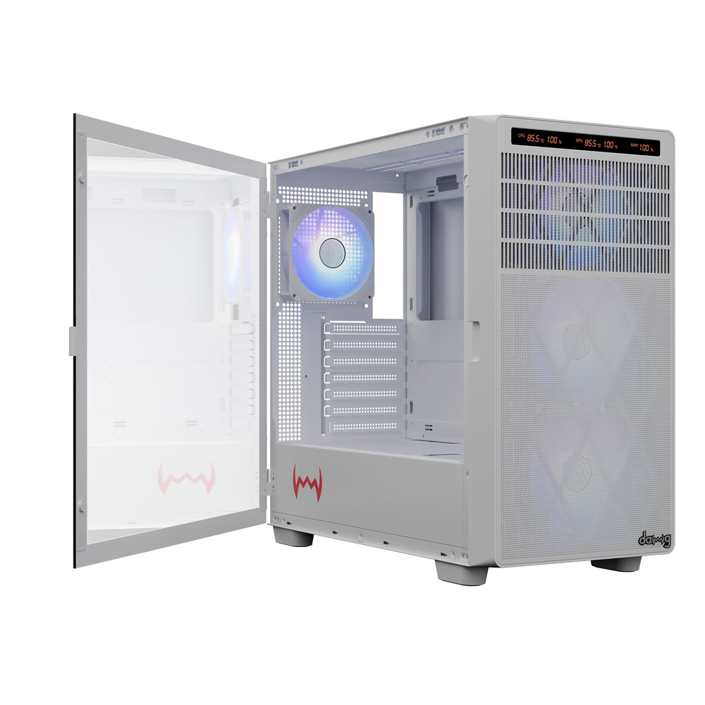 Dawg Y 804 Mid Tower Chassis White