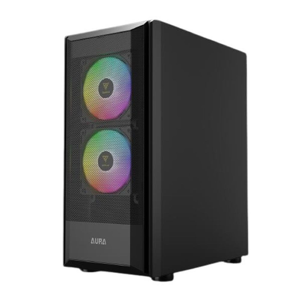 GAMDIAS AURA GC6 ARGB ATX Mid Tower Gaming Case (Black)