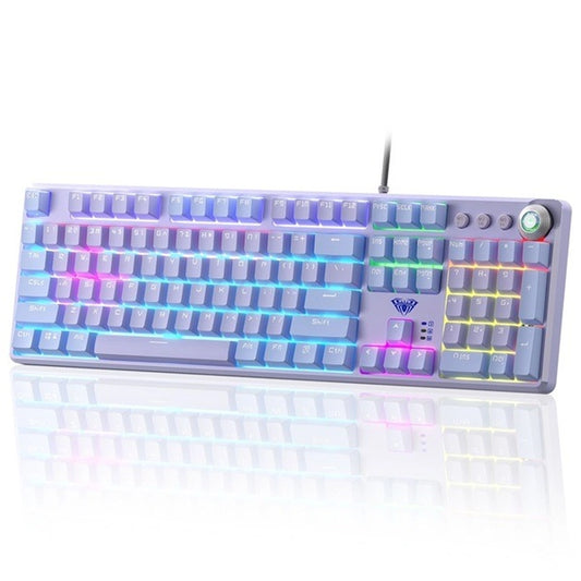 AULA F2088 Pro Full Size Mechanical Gaming Keyboard Purple Red Switch