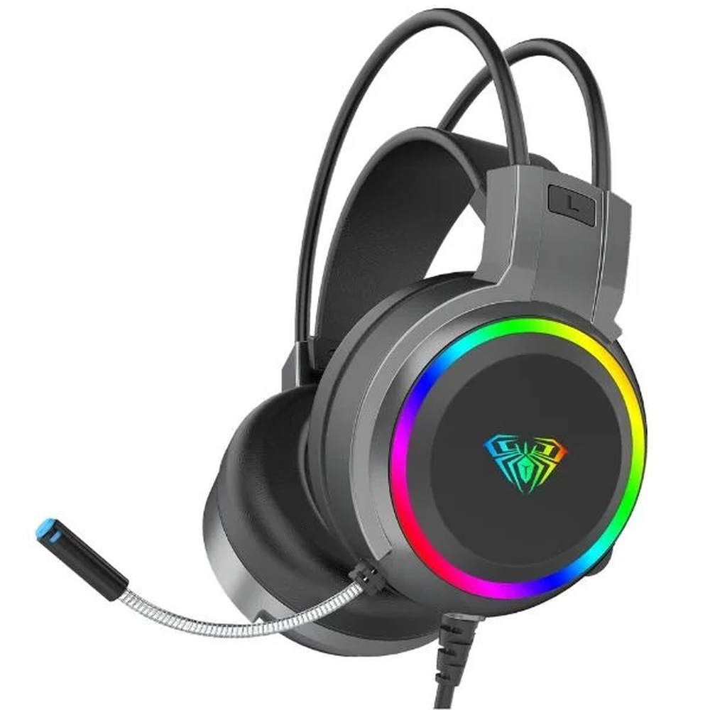 AULA S608 RGB Wired Gaming Headset | Black (S608-BLK)