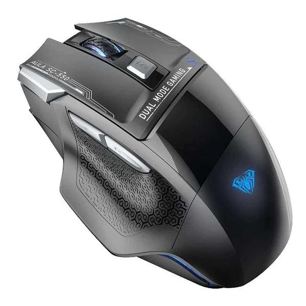 AULA SC550 Dual-Mode Wireless RGB Gaming Mouse | Black (SC550B)